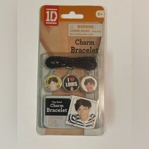 1D Charm Bracelet I Live Louis Tomlinson, One Direction, new in package